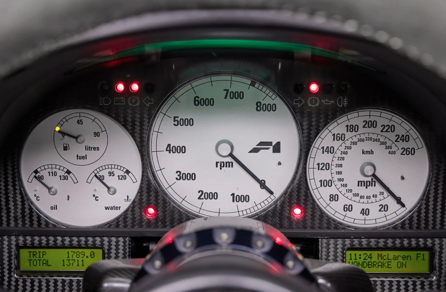 McLaren F1 chassis 014 gauge cluster